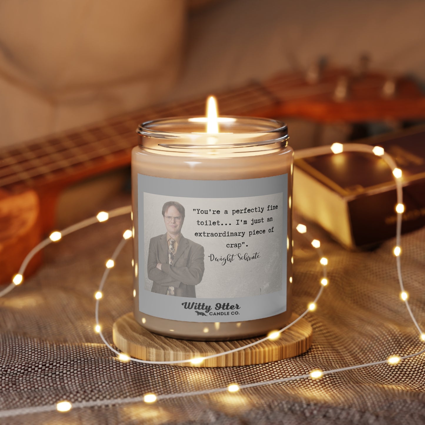 the Office "Toilet" quote 9oz soy candle | Dwight Schrute candle