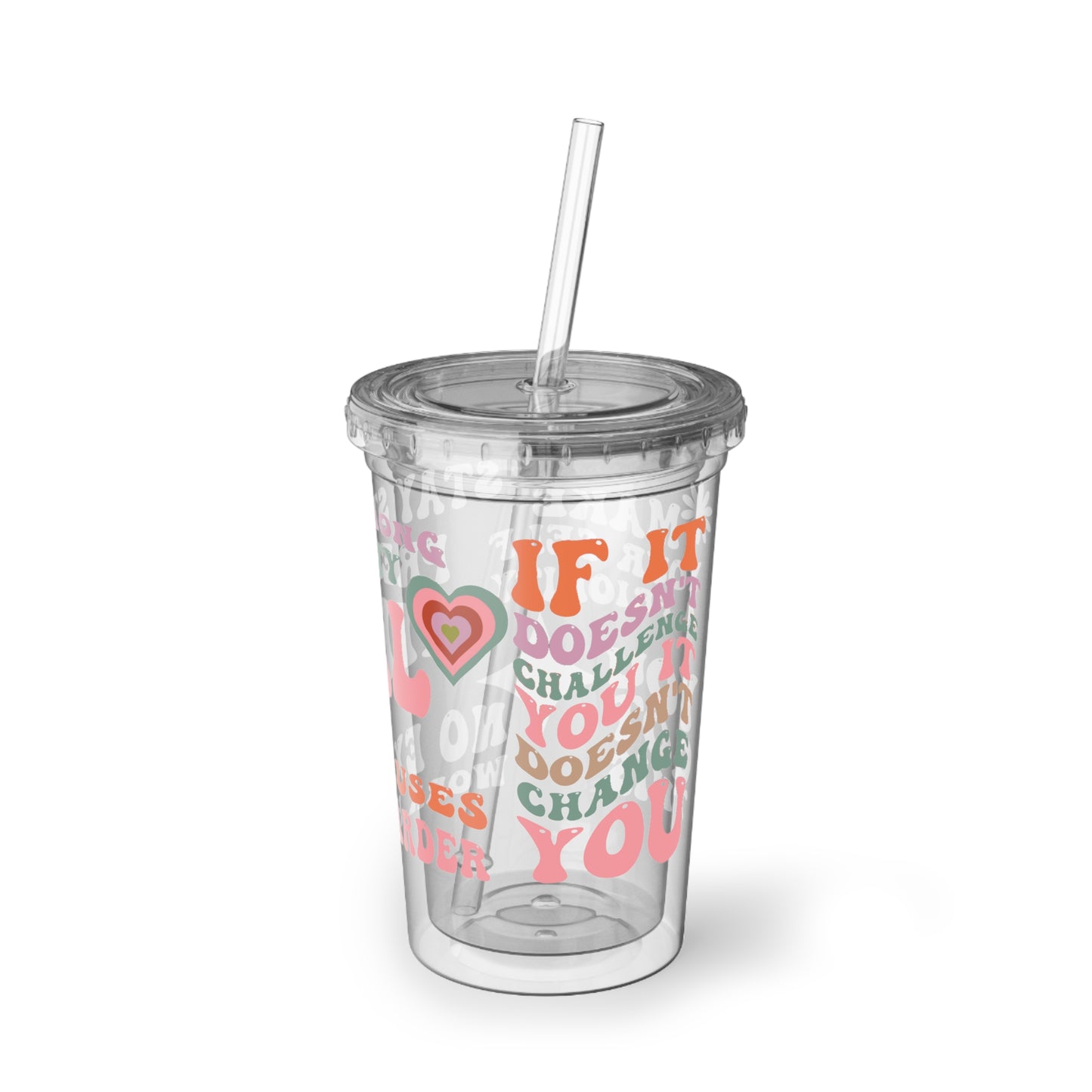 Positive Mindset reusable soft drink cups / Environment friendly cup
