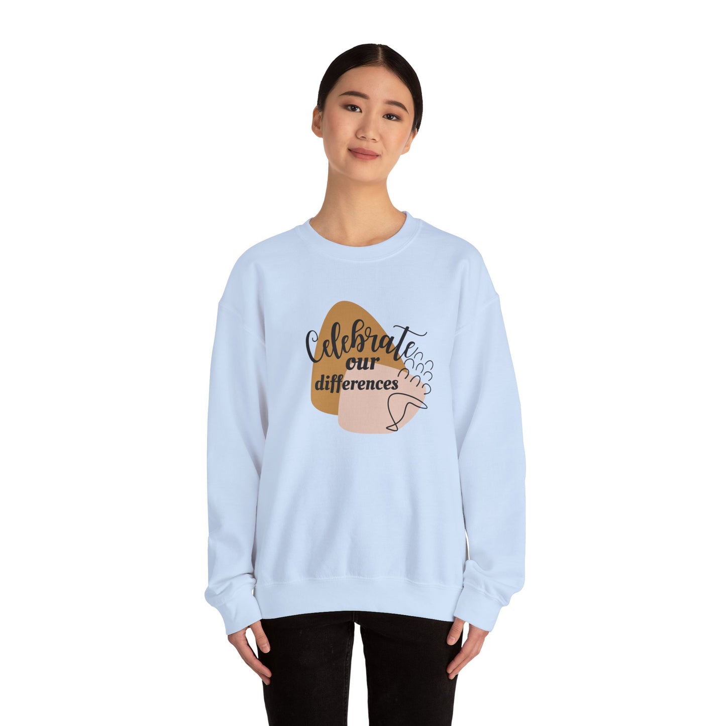 Autism awareness sweatshirt - Celebrate our differences quote - Autism Awareness gift