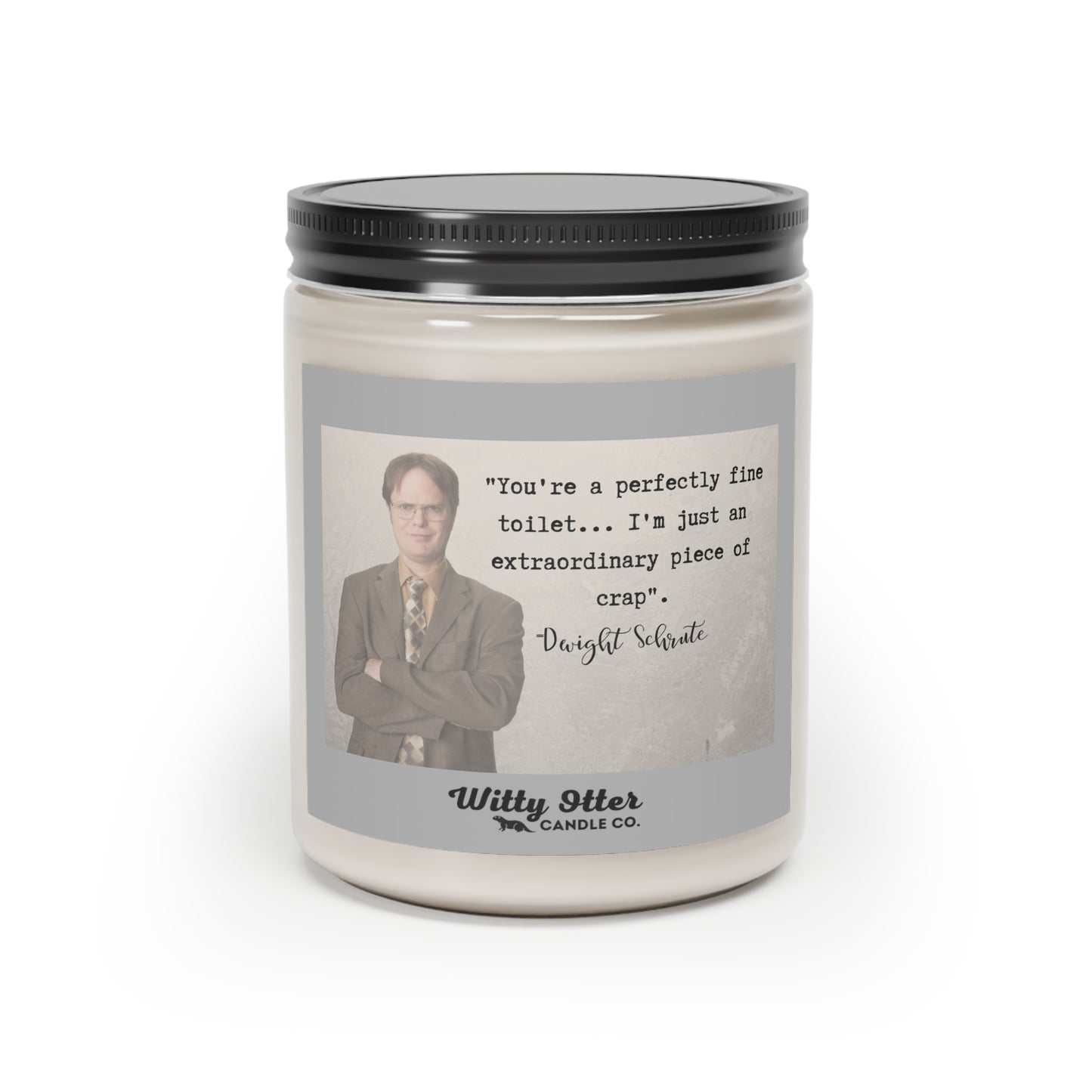 the Office "Toilet" quote 9oz soy candle | Dwight Schrute candle