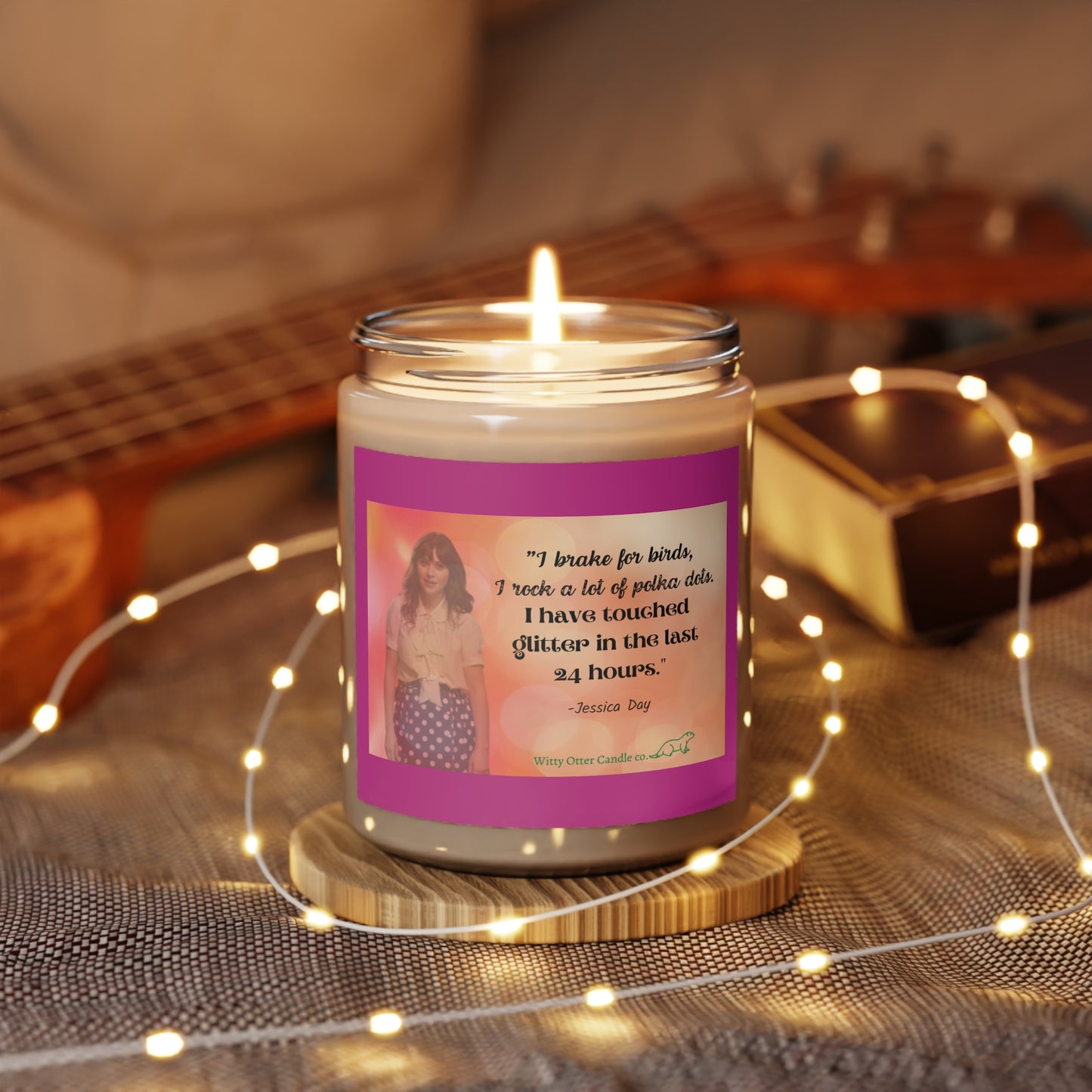 Jess Day "teacher" quote 9oz soy candle | New Girl show candle